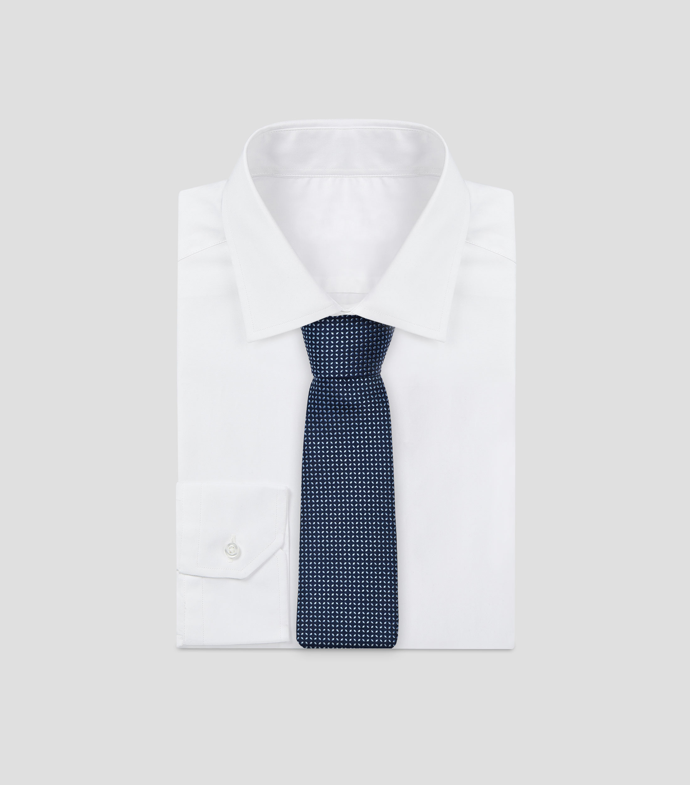 Corbata ancha de seda estampada